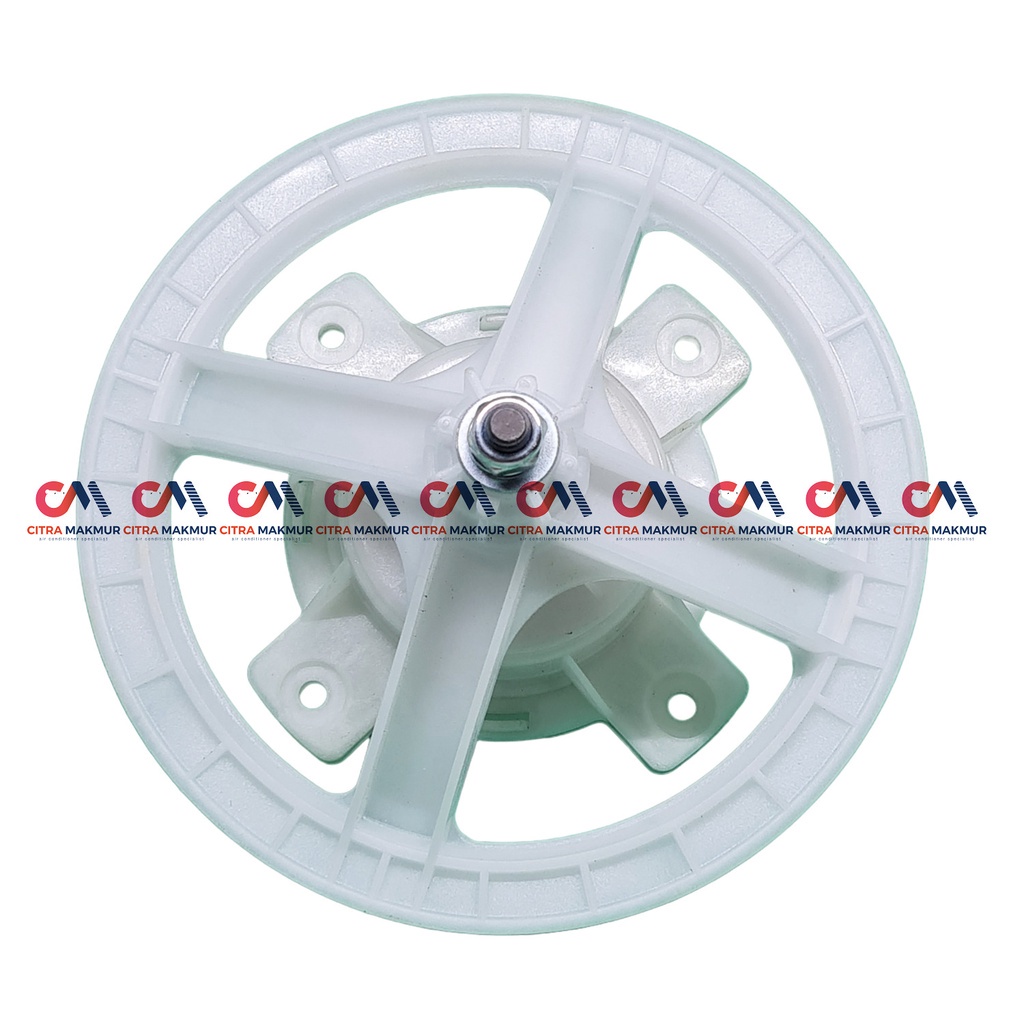 Gearbox mesin cuci Sharp 2 tabung putih as 35 mm gigi 10 z gear box girbox 14 kg ES T1490ES T1490 1490 WA RD BL pulley besar