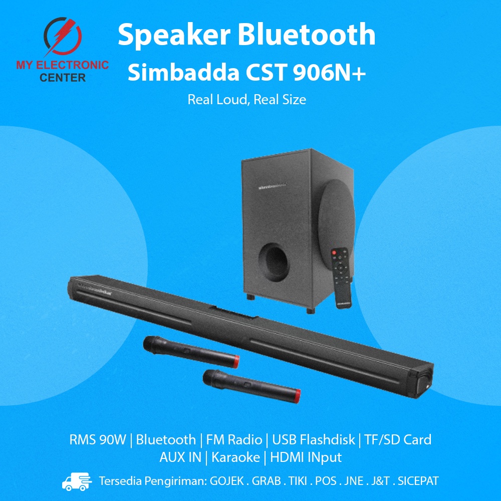 Speaker Bluetooth Simbadda CST 906N+ Komputer PC Laptop HP Karaoke TV