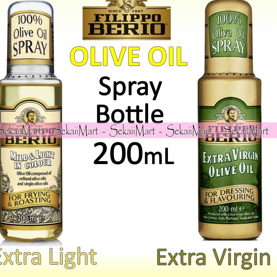 

♀ FILIPPO BERIO Extra Light / Extra Virgin Olive Oil 200ml Spray Bottle - Minyak Zaitun Botol Semprot ♖
