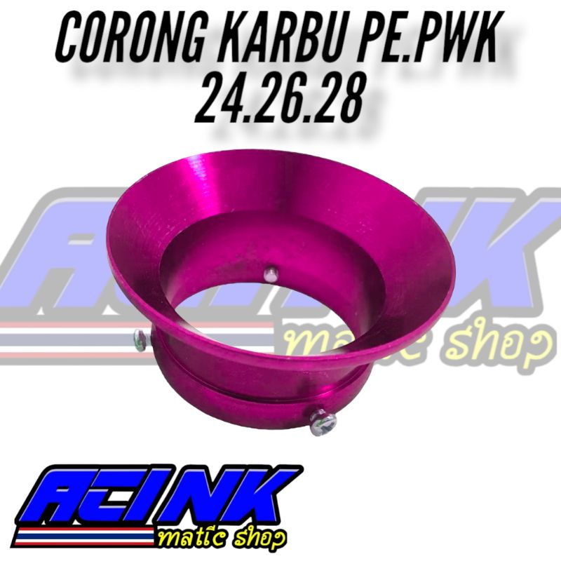 Corong Karbu Pe 28 26 24 pendek Velocity Corong Karbulator Pe Pwk 28 26 24