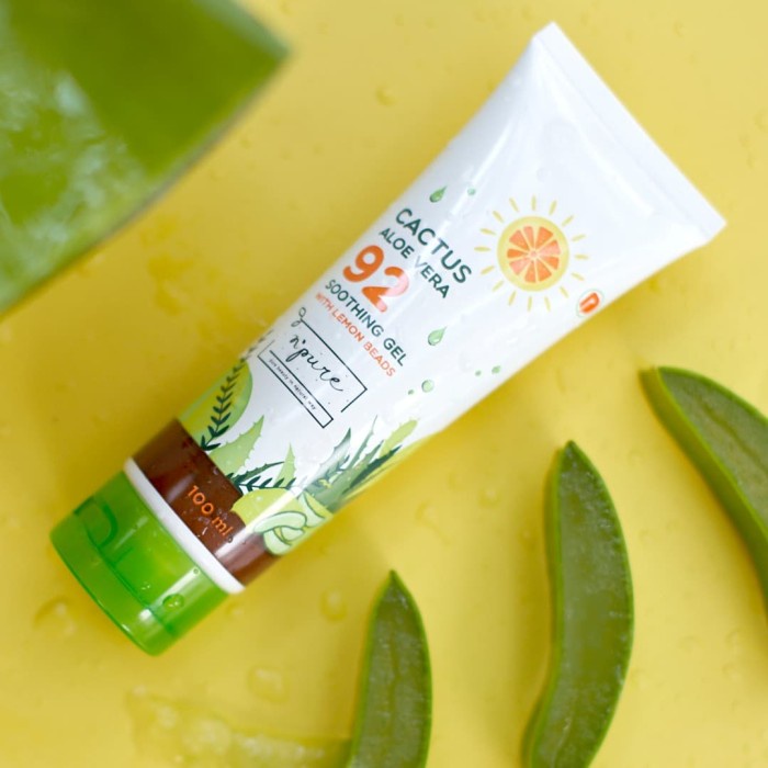 NPURE Cactus Aloe Vera Soothing Gel 100 ml (Tube Travel Size)