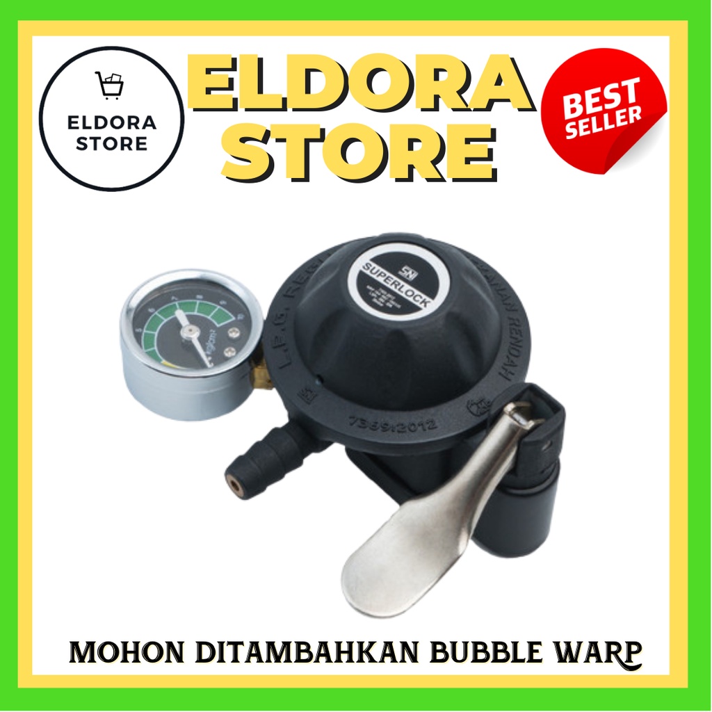 SUPERLOCK REGULATOR KOMPOR GAS GRS-01 SUPER BLACK | REGULATOR GAS SUPERLOCK | REGULATOR GAS