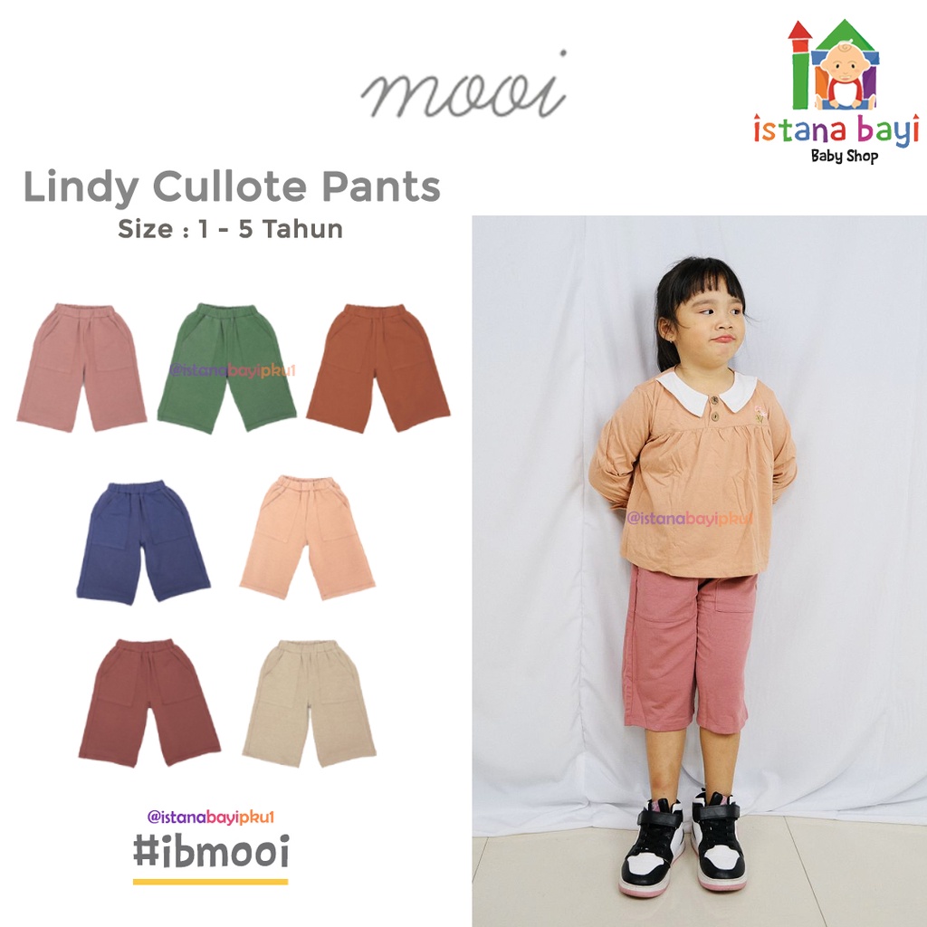 Mooi Lindy Cullotes Pants / Celana Panjang Anak Perempuan