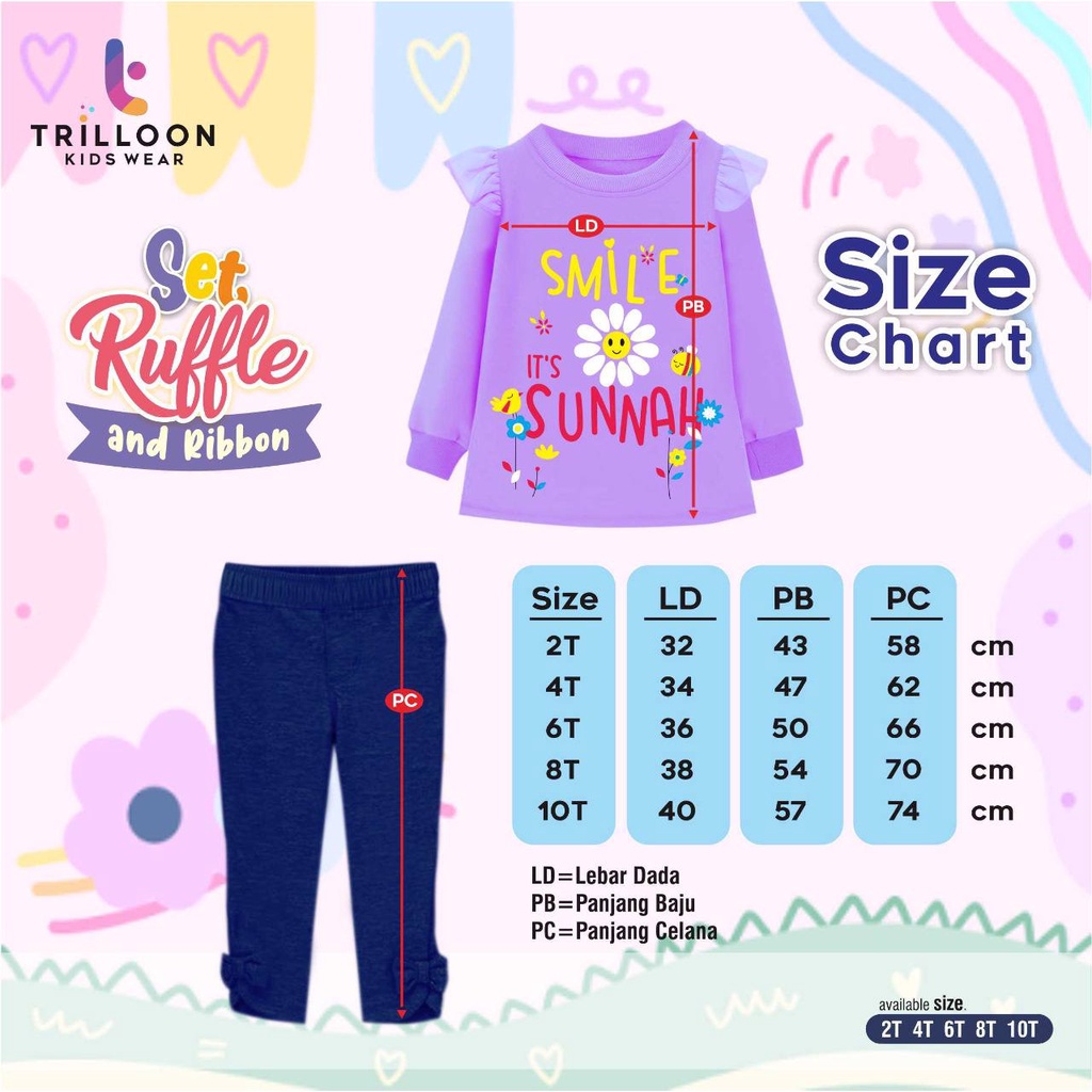 Set Ruffle RIbbo Daily