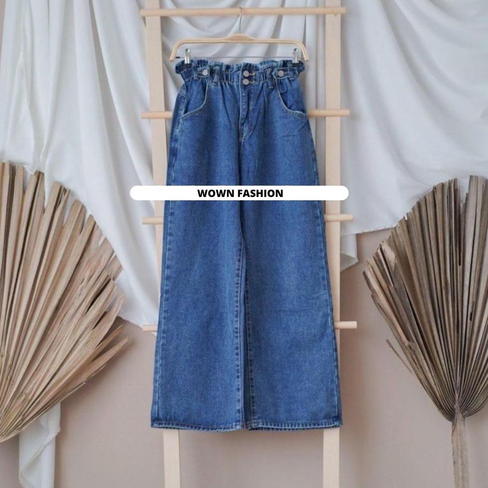 Menarik TERZA KULOT JEANS KANCING 2 // CELANA KULOT JEANS WANITA