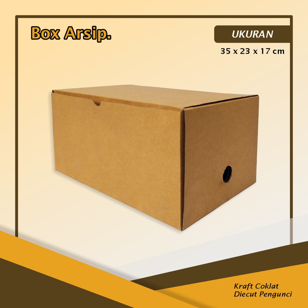 

BOX / KARDUS ARSIP - Ukuran 35 x 23 x 17 Cm