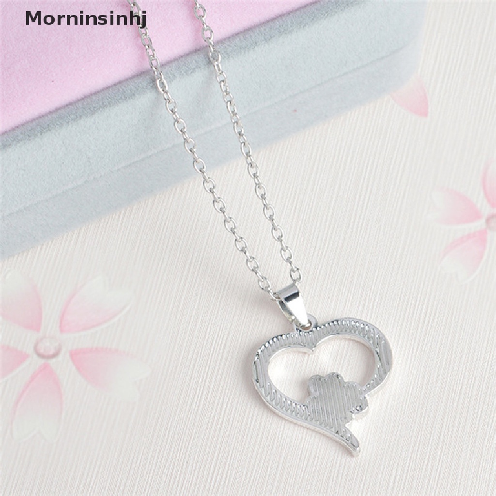 Mornin Elegan Berongga Pet Paw Print Kalung Hewan Lucu Anjing Kucing Liontin Kalung Perhiasan Hadiah id