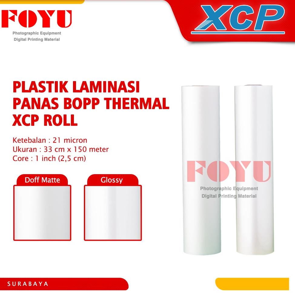 

Q40 Plastik Laminasi Panas BOPP Thermal XCP Roll 21 mic 33CM x 150M BARU SPESIAL ㅇ