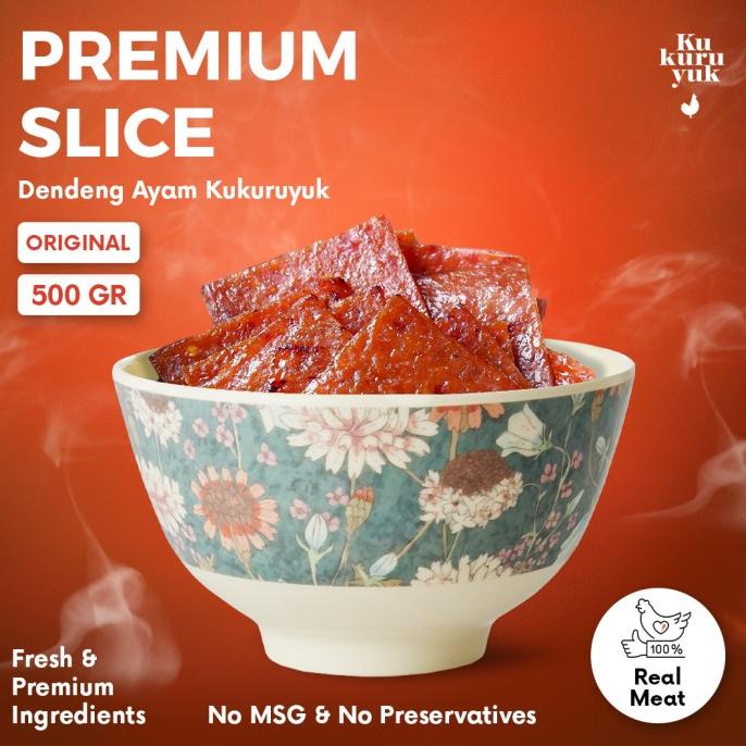 

[PREMIUM] Rasa Honey / Original - 500 Gram - Dendeng Ayam Kukuruyuk TERLARIS