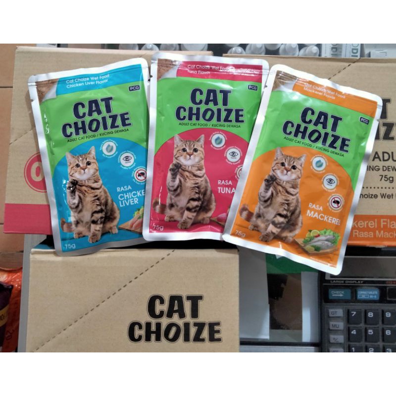 Makanan Kucing Basah Cat Choize Pouch 75gr