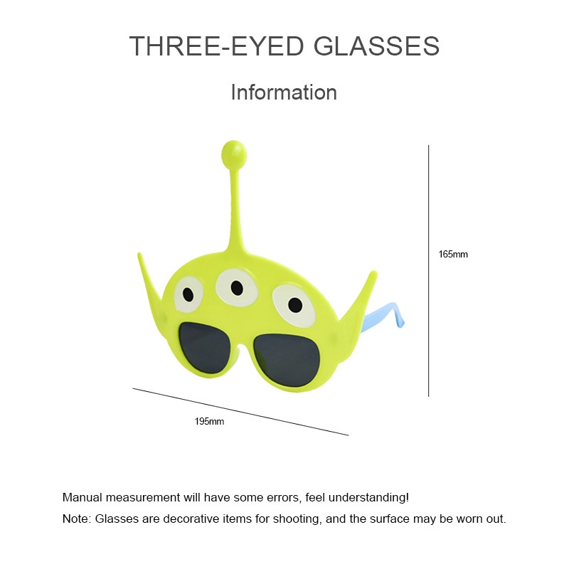Kacamata korea Kartun Lucu Bermata Tiga Alien