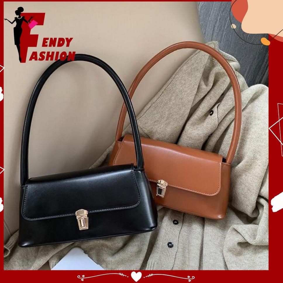 TERBARU Fendyfashion_ | T204 Tas bahu Wanita import Shoulder Bag Wanita import Tas Vintage Korea Sho