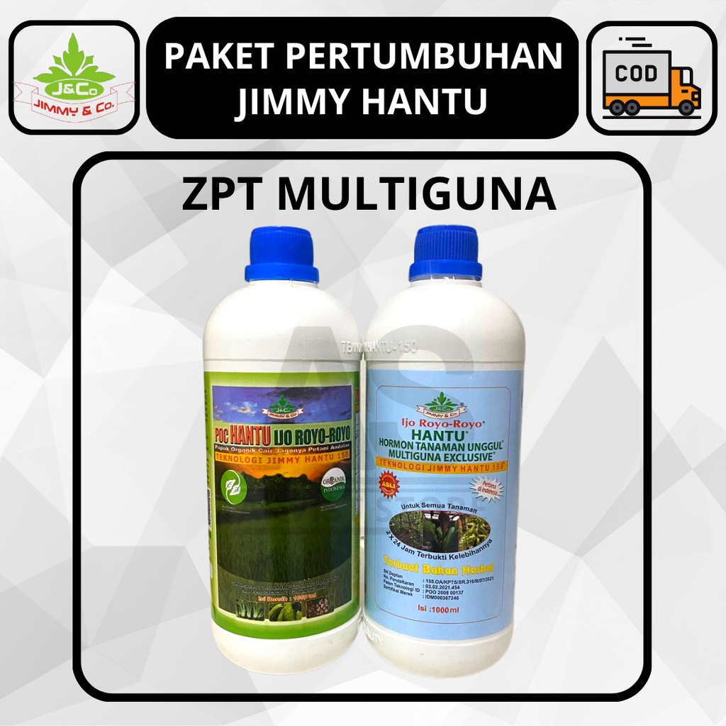 PAKET PERTUMBUHAN JIMMY HANTU ZPT MULTIGUNA / ZPT RATU BIOGEN + POC IJO ROYO ROYO 1000ml ORIGINAL