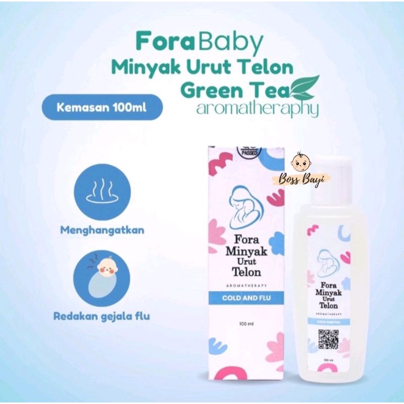 FORA - Minyak Urut Telon Bayi | Fora Could Flu (Green Tea) | Fora Bugs Away (Lavender)