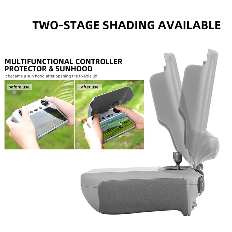 2in1 Pelindung Shell Debu-Bukti Plastik Remote Controller Cover Anti Gores Penjaga Drone Aksesoris Untuk DJI Mini3