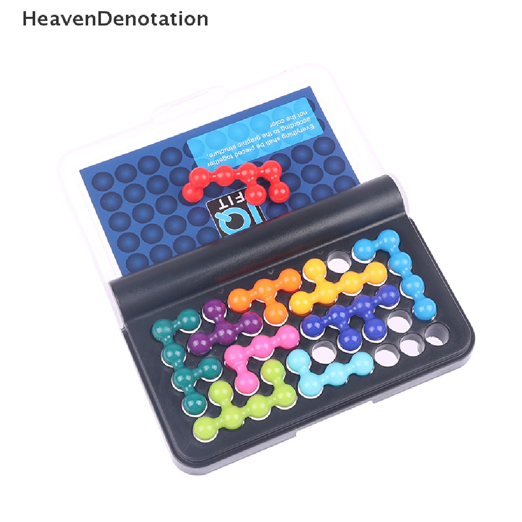 [HeavenDenotation] 120tantangan IQ 3D Puzzle Puzzle Klasik Piramid Plat Anak Permainan Papan HDV