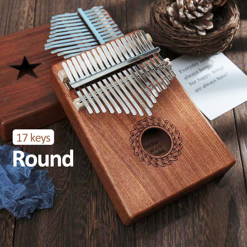 Kalimba 17 Key untuk pemula Piano jari/ Kecapi jari Kalimba/ instrumen Carimba
