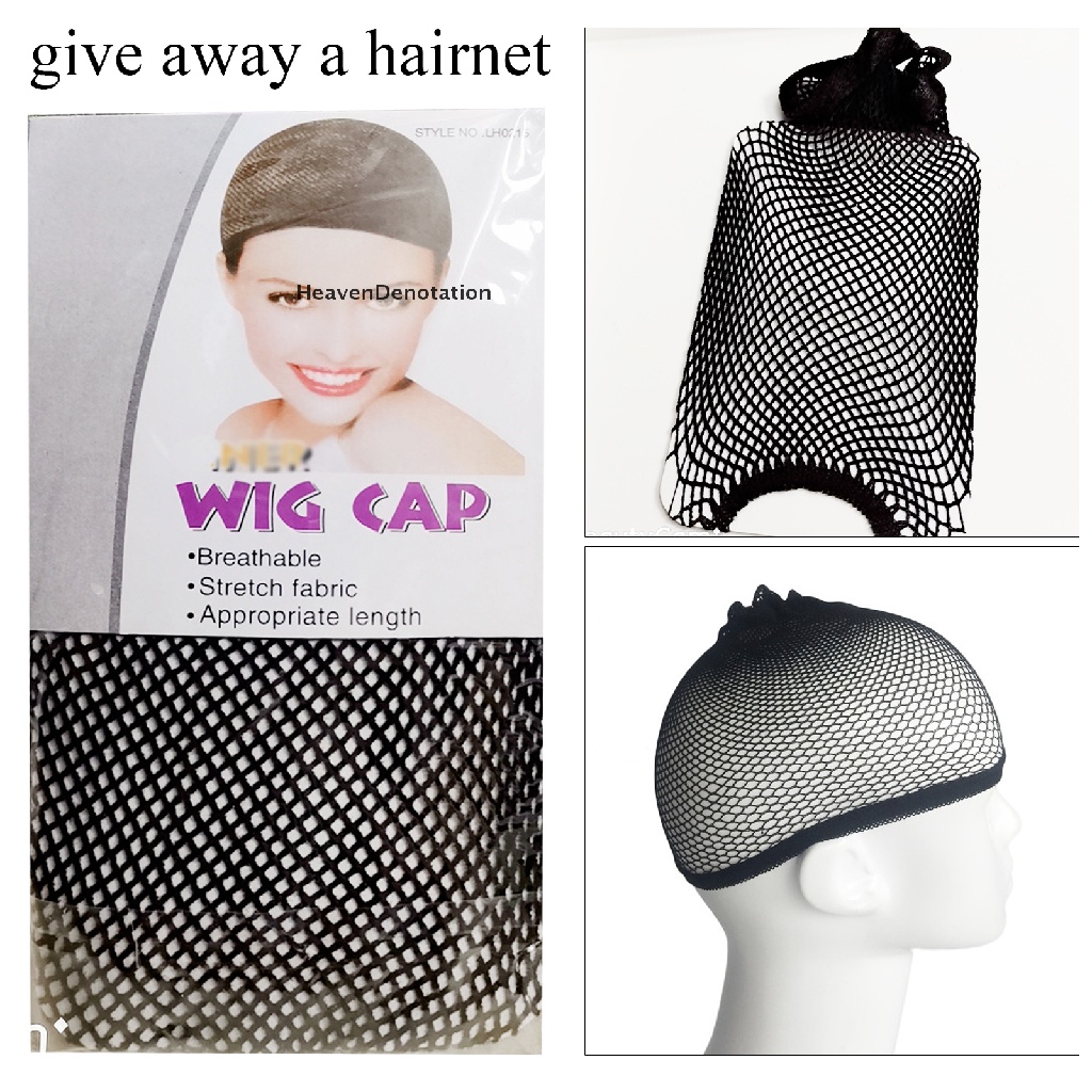 [HeavenDenotation] Iminfit Wig net cup Dipanjangkan Wig Tak Terlihat set Wig Jaring Dihubungkan Di Kedua Ujung Wig Aksesoris Perlengkapan cosplay Aksesoris Penting HDV