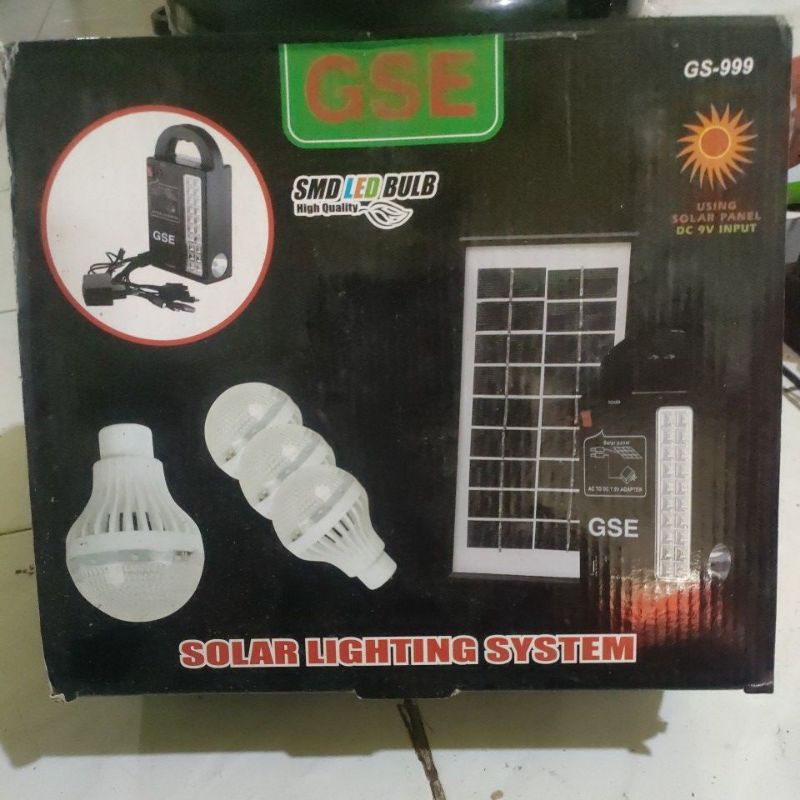 TERBARU LAMPU SOLAR LIGHTING SYSTEM GSE GS-7/GS-9/GS-117/GSE-999