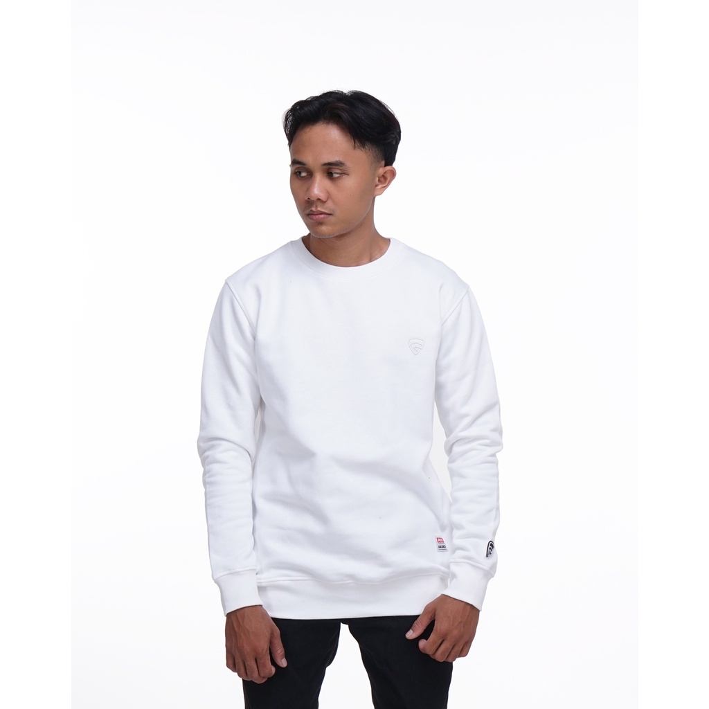 SWEATER FRIDAY KILLER | BASIC WHITE CREWNECK