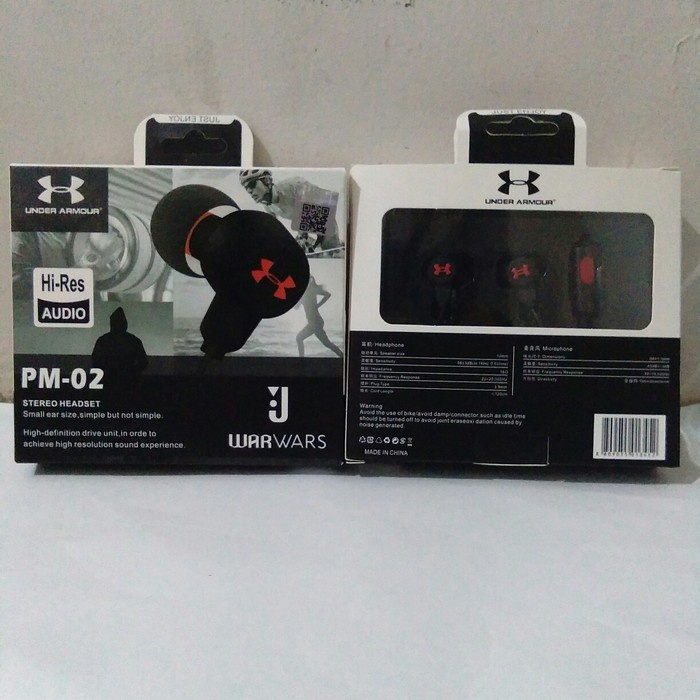 HANDSFREE EARPHONE PM-02 / STEREO HEADSET PM-02 WITH MIC + PACK  High Quality