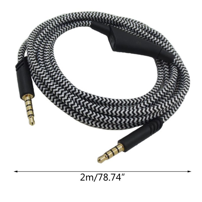 Bt 2.0m Kabel Headphone Portable Cord Line Untuk Smartphone A10 A40 A30 Ke Xbox One PS4 Dengan Jack 3.5mm