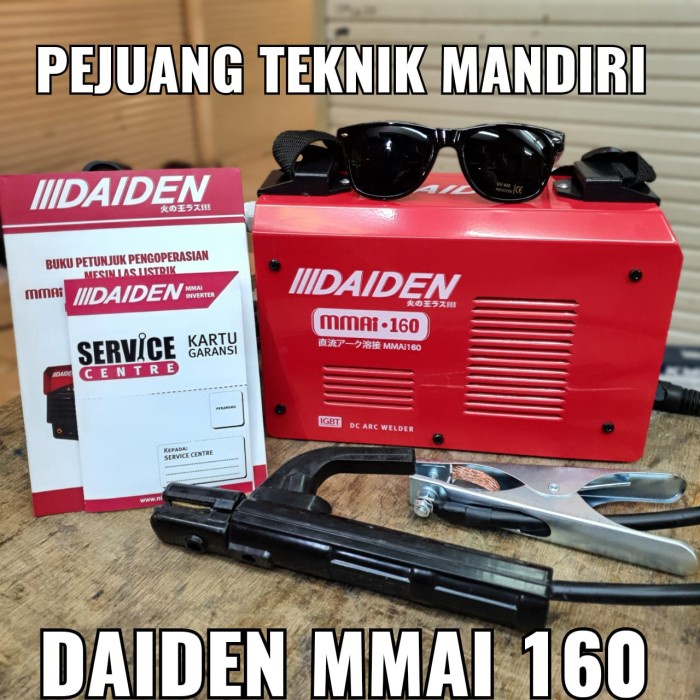 Terlaris Mesin Las Daiden Mmai 160 / Trafo Las Inverter Daiden Mma 160