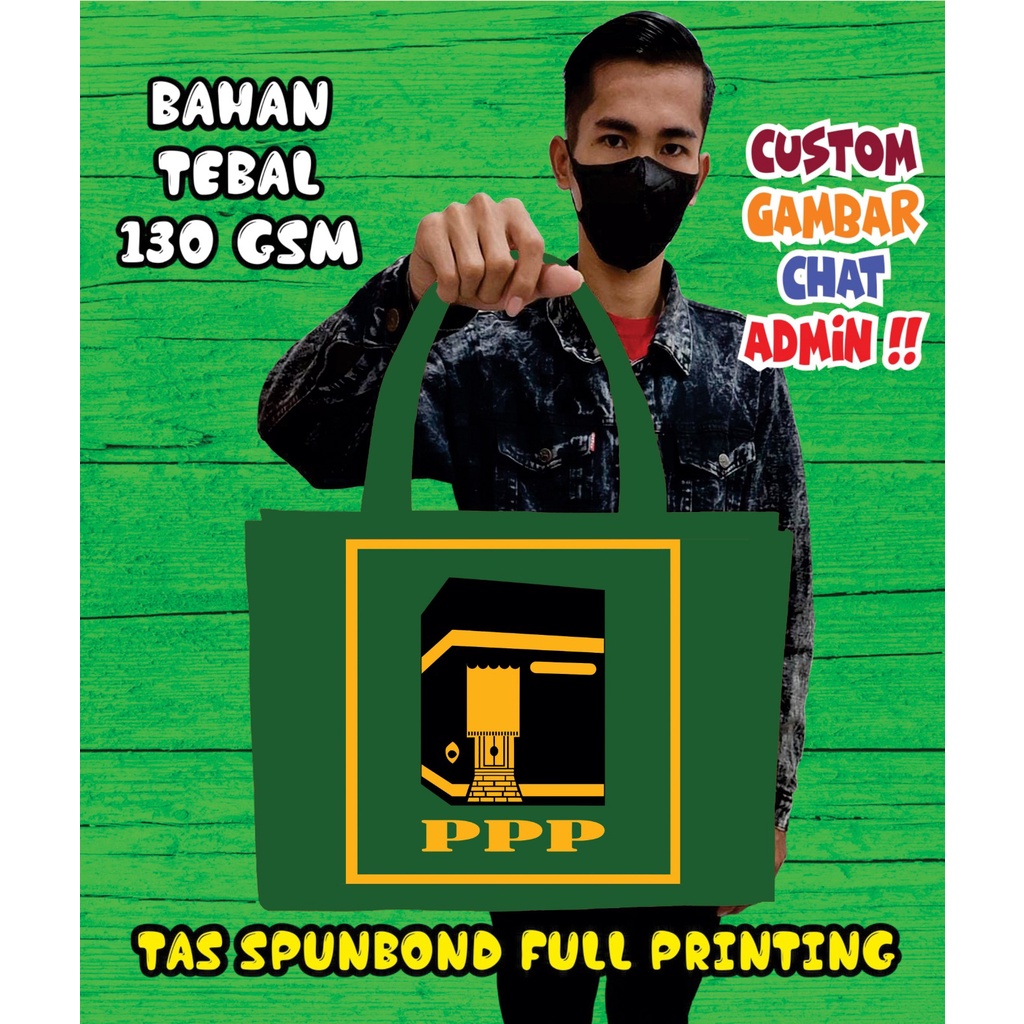 

Totebag PARTAI PPP/Tas Spundbond PARTAI PPP/Tas Custom Murah