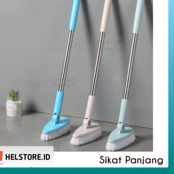 SIKAT LANTAI KAMAR MANDI PORTABLE GAGANG PANJANG / Alat Pembersih Sudut Lantai Dinding Kamar Mandi -