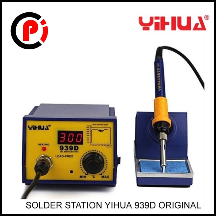 Original YIHUA 939D Soldering Solder Station Untuk Servis IC LAB HP