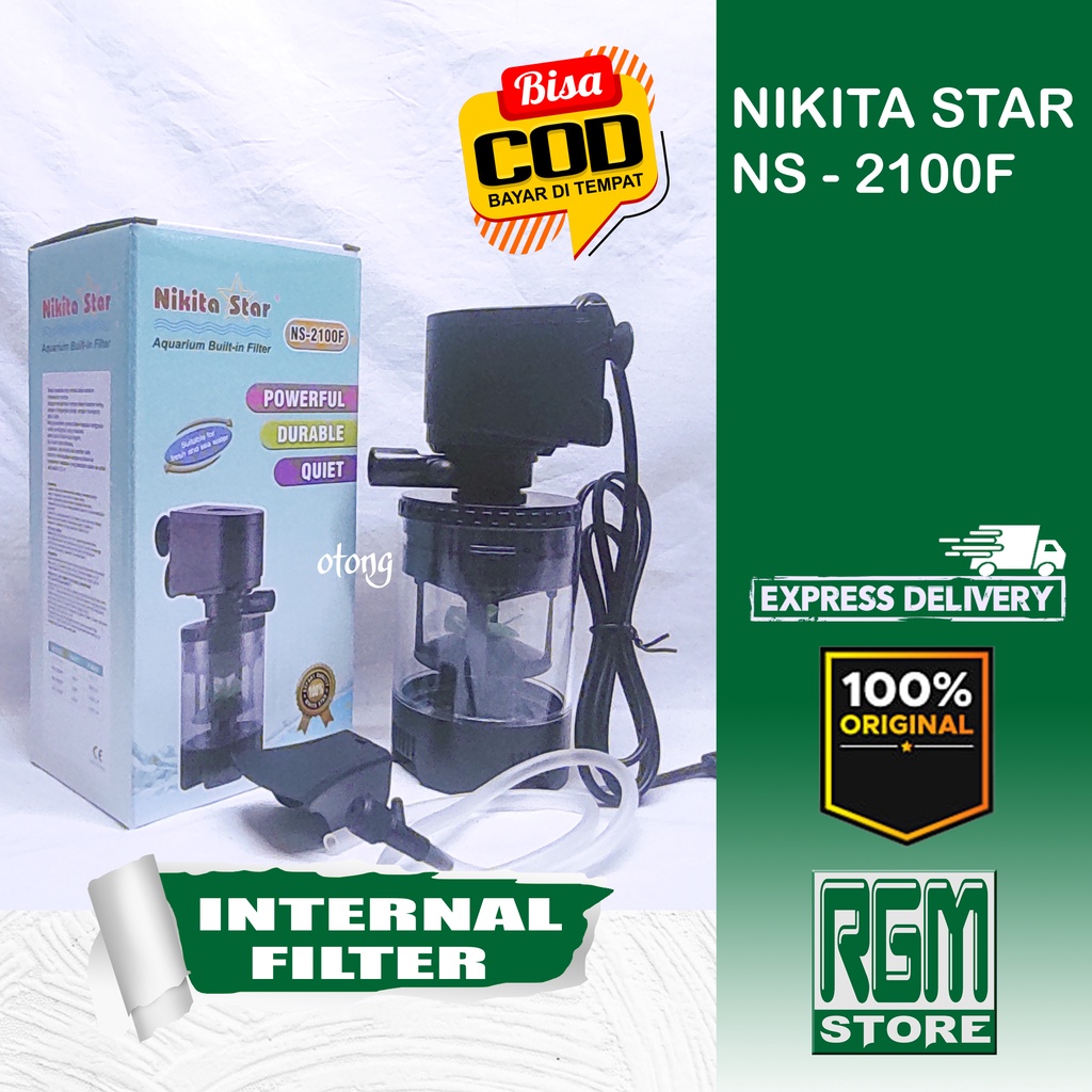 Nikita Star NS 2100F 2100 F built in Filter Mesin Pompa Aquarium MURAH