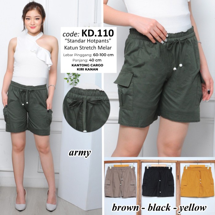 Hot Pants Celana Pendek Cargo Wanita Hotpants Haighwaist Korean Style Kekinian Terbaru 2023 By Solo Fashion Story