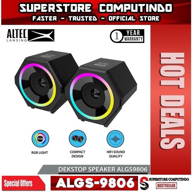 Speaker Altec Lansing ALGS9806 RGB 2.0 Channel