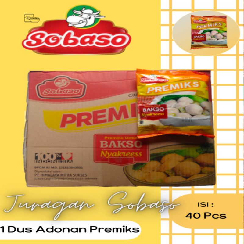 

sobaso tepung bumbu bakso premiks nyakres 250 gram