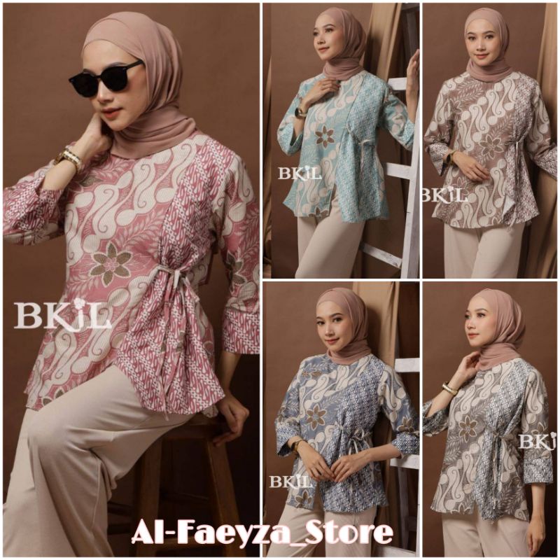 BAJU BATIK WANITA MODERN MONALISA GENES M,L,XL,XXL asli PEKALONGAN