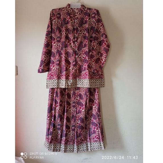 [R1607] Setelan batik / baju nenek