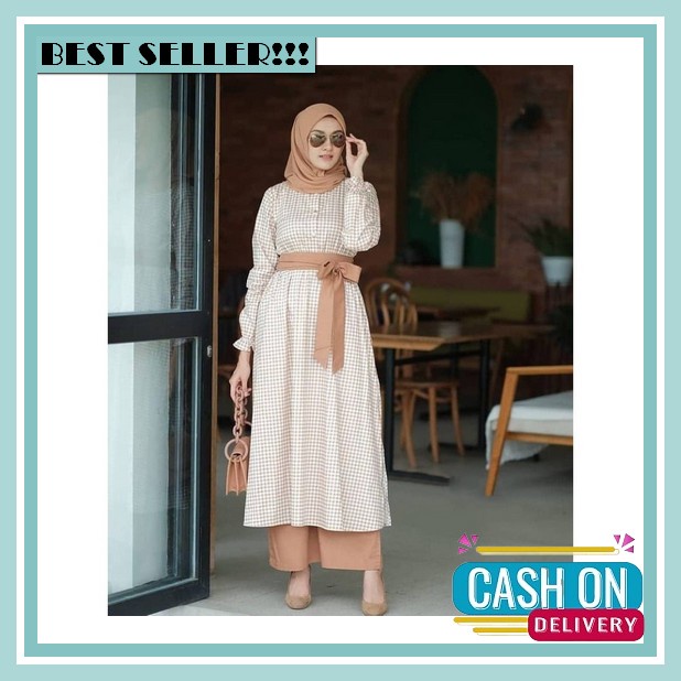 Terbaru - Rachel Set Bahan Crincle Premium Baju Wanita Terbaru 2021 Kekinian Viral Setelan Wanita Mu