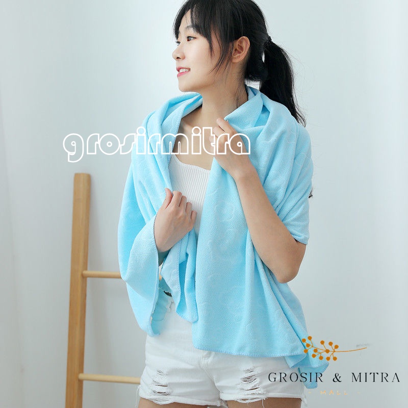 Handuk Mandi Handuk Dewasa Handuk Anak Handuk Bayi Handuk Ringan Untuk Travelling Ukuran 70x140cm Perlengkapan Kamar Mandi Berkualitas Menyerap Bahan Microfiber Halus Lembut Murah Embos Bear