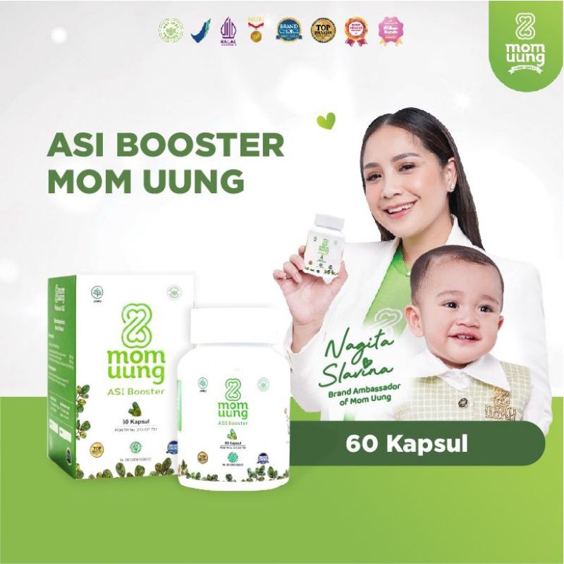 Mom Uung Asi booster 30 kapsul &amp; 60 kapsul / Pelancar asi natural