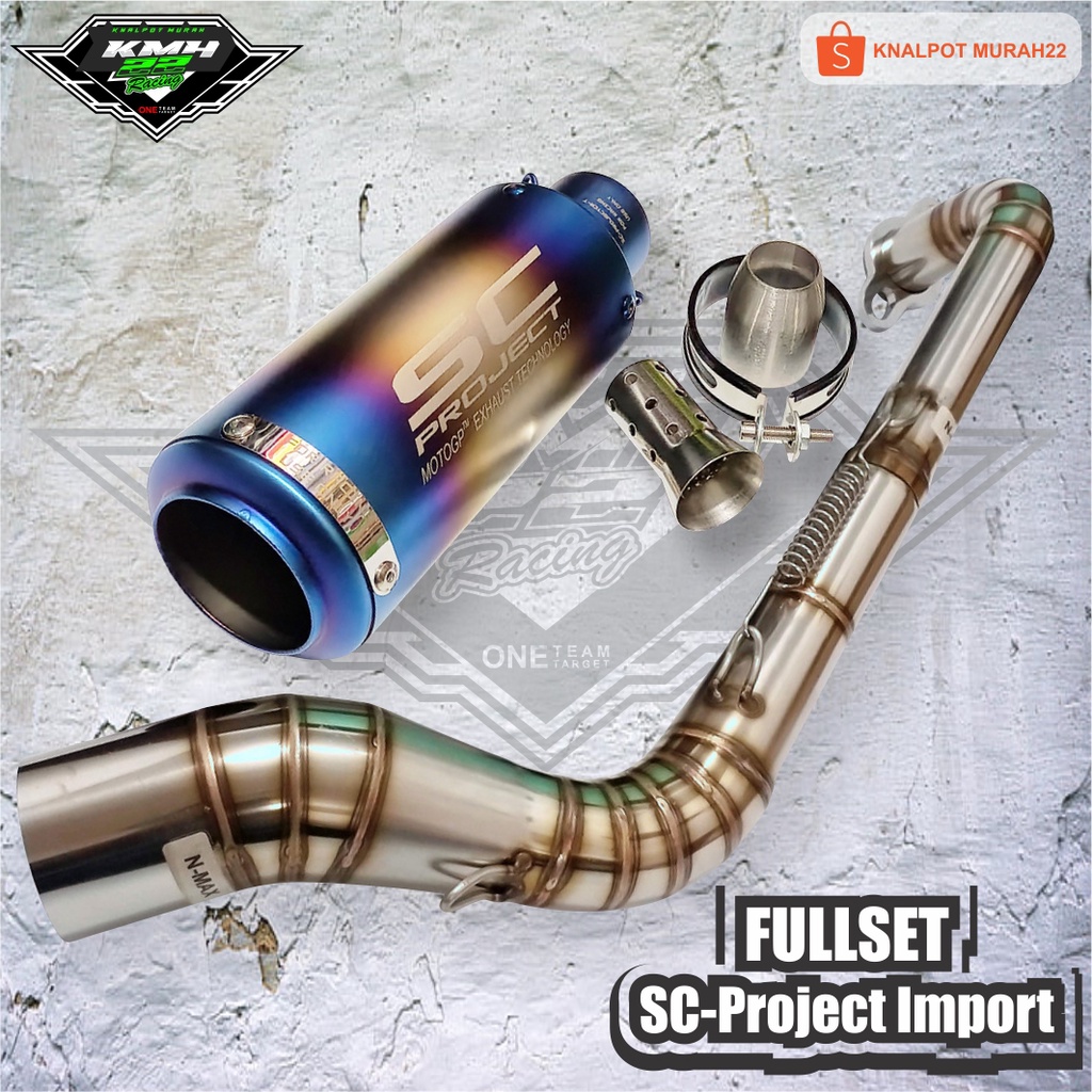 Knalpot Racing SC-Project CR-T SB Import FS Nmax Aerox 155 Lexi