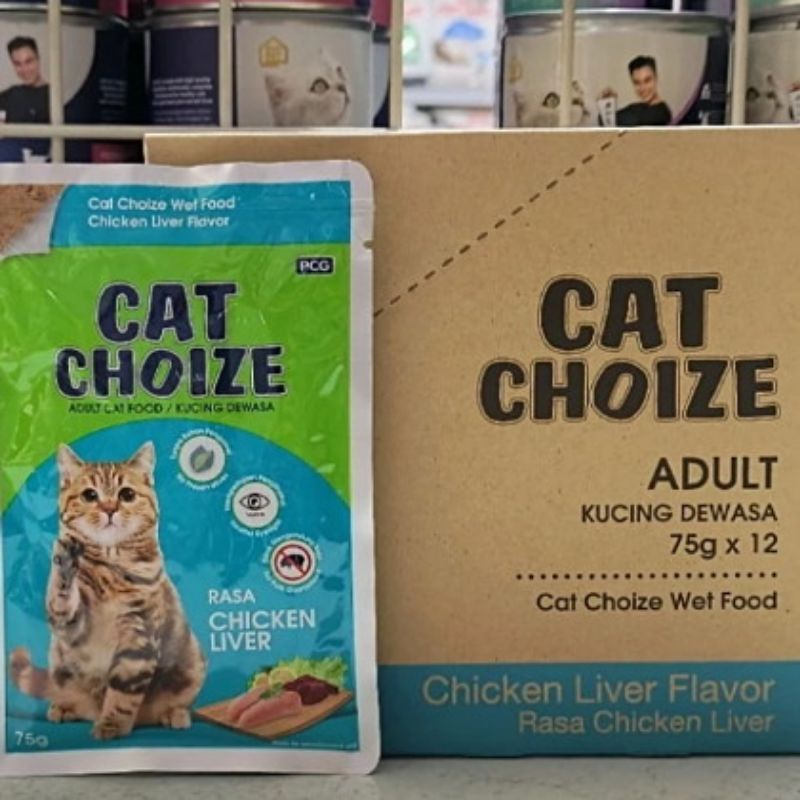 Cat Choize Pouch 75gr Wet food makanan Kucing Basah 12Sachet