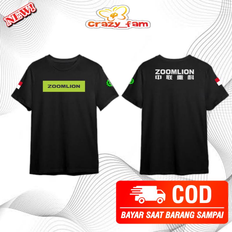 KAOS BAJU ALAT BERAT ZOOMLION/EXSAVATOR