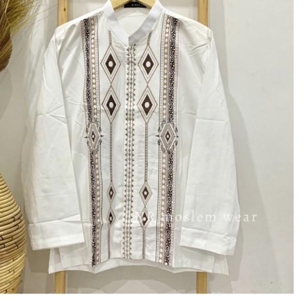 ✧ BAJU KOKO JUMBO LENGAN PANJANG, KOKO PUTIH LENGAN PANJANG (EL-04 JUMBO) ★