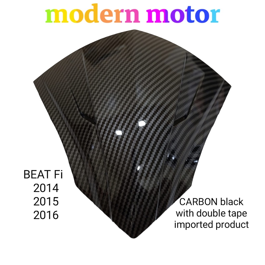 VISOR BEAT FI WINDSHIELD BEAT FI CARBON IMPORT 2014-15-16