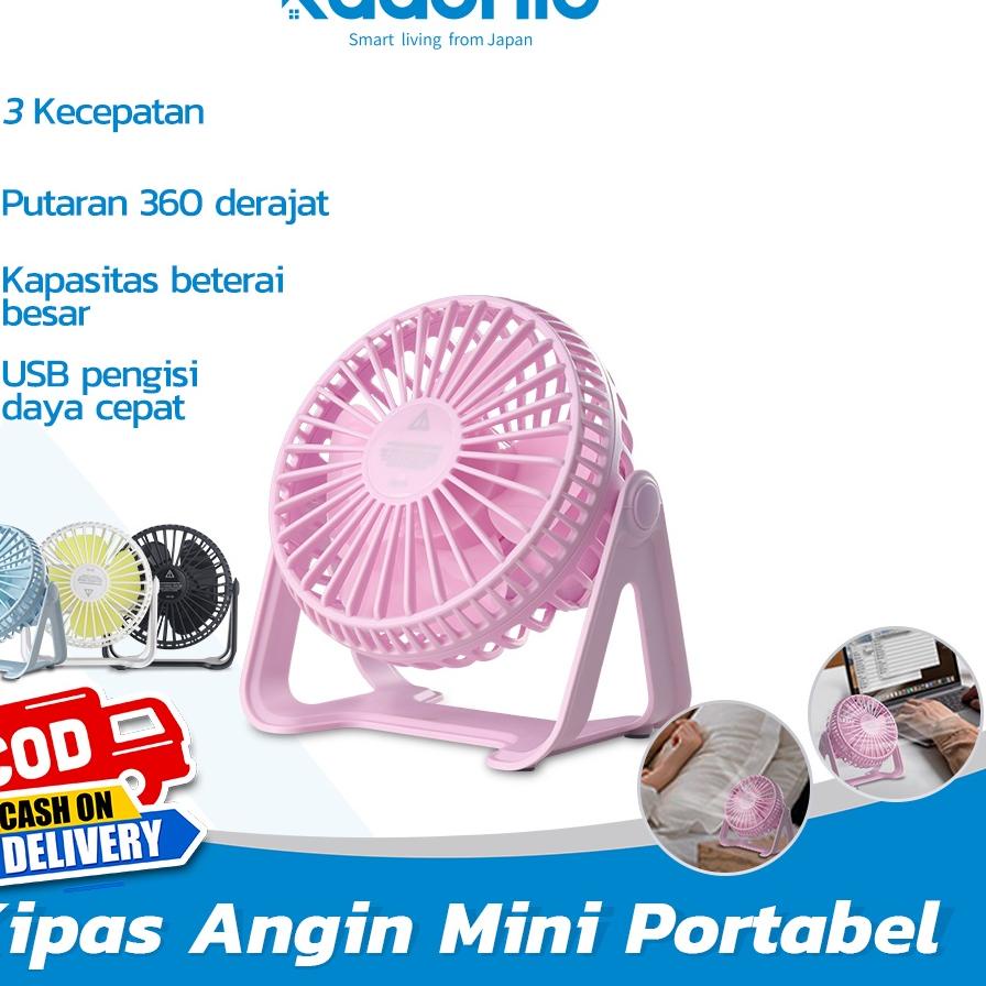 ✸ Kadonio Kipas Mini USB untuk kipas angin meja keeja kipas angin kecil pelajar asrama camping outdo