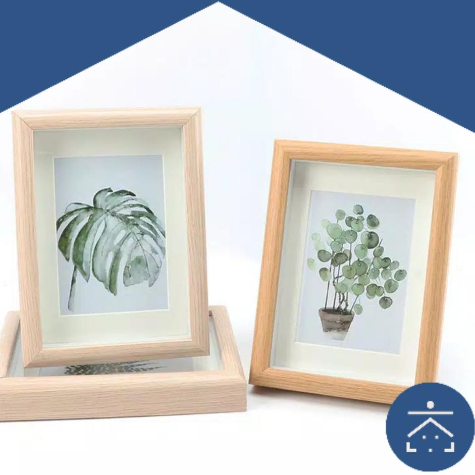 ☊ Kunataruma - Hiasan Dinding Kamar Tidur Frame Bingkai Foto 3R 4R Gantung Meja Ruang Tamu Rumah ◊