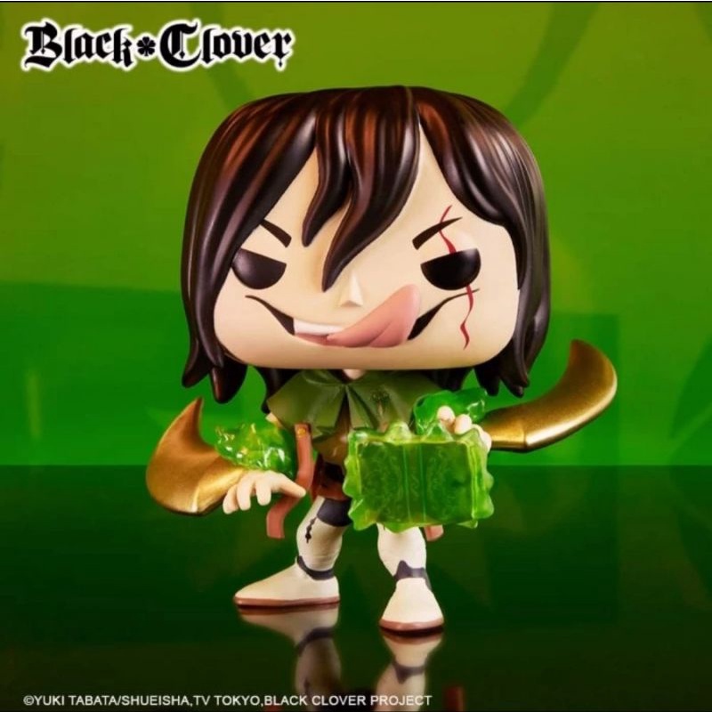 READY ORIGINAL Funko Pop Black Clover Jack 2022 Winter Convention Anime Manga Action Figure Toy Excl