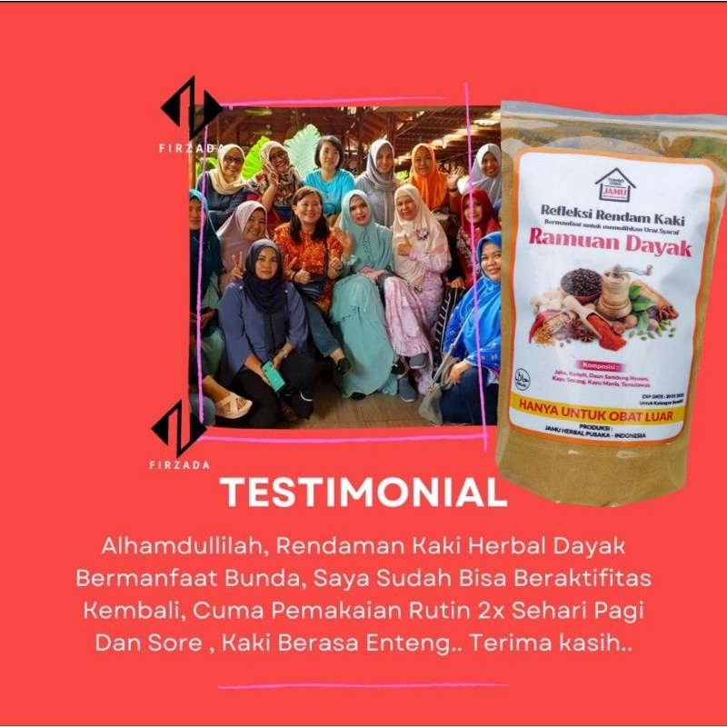 Ramuan dayak refleksi rendam kaki herbal dasyat