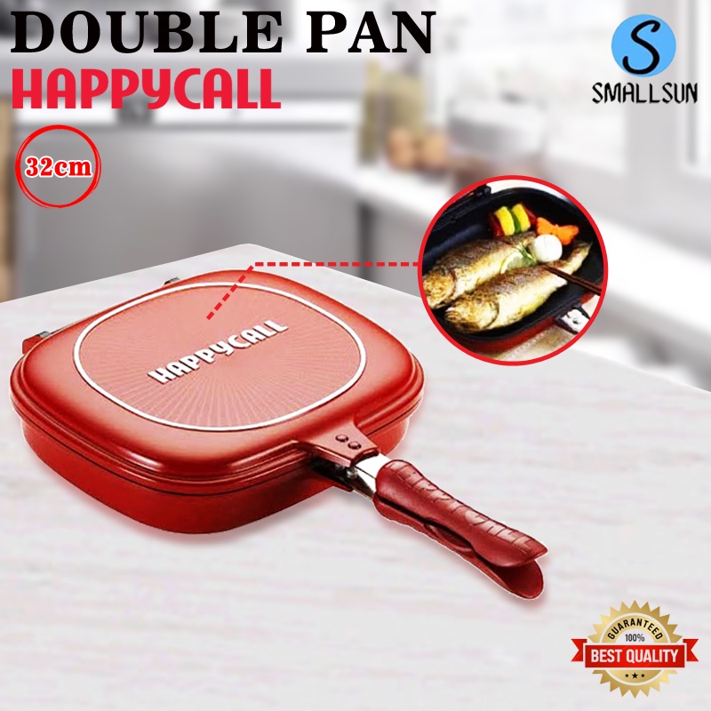 (SS) Happy Call Double Side Pan 2 Sisi Jumbo Grill 32cm Smallsun