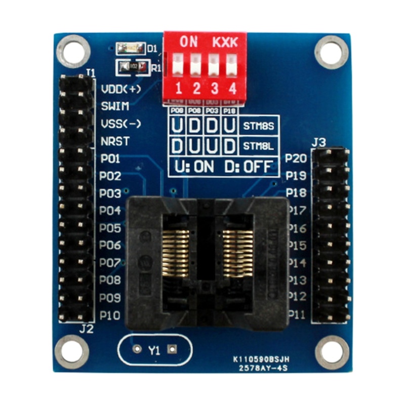 Btsg STM8S 8L TSSOP20 Programmer Adapter Test Socket Kursi Bakar Konversi Pembakaran